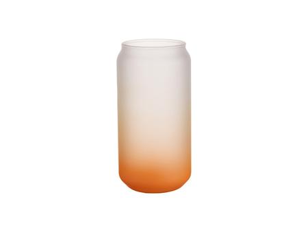Sublimation 18oz/550ml Glass Mugs Gradient Orange