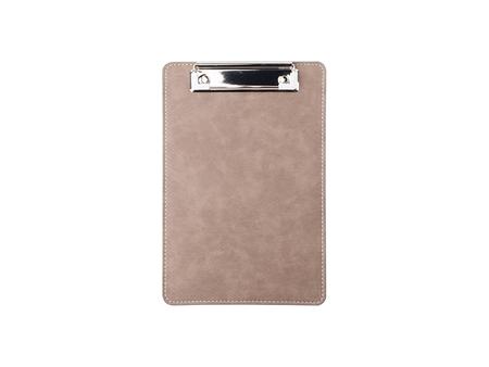 Sublimation PU Leather Clipboard with Metal Clip (Gray, A5 size)