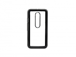 Carcasa Motorola MOTO G4 Plus con inserción (Plástico,Negro)