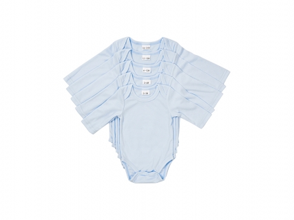 Sublimation Blanks Baby Onesie Long Sleeve(Light Blue)