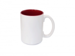 Mug blanc MAX A+ 450 ml avec intérieur orange Sublimation Transfert Thermique