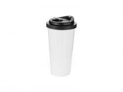 16oz Acero Inoxidable Tumbler con Tapa Portátil (Blanco)