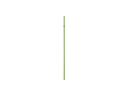 23cm Plain Straight Green Glass Straw