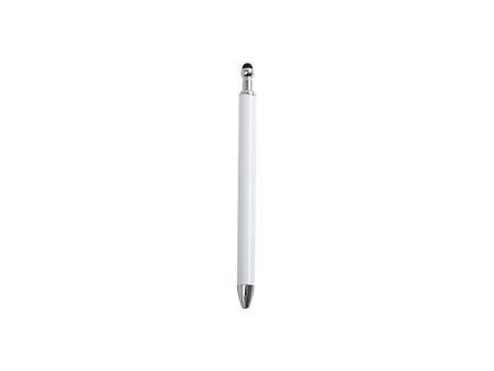 Bolígrafo de sublimación con punta de lápiz óptico (blanco)