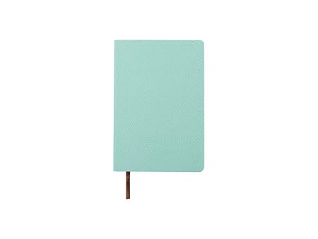 Basketball Pattern Engraving Leather Notebook(Cyan Blue W/ Black,14.7*21*1.2cm)