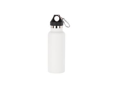 500ml/17oz Powder Coated Stainless Steel Bottle (White)
