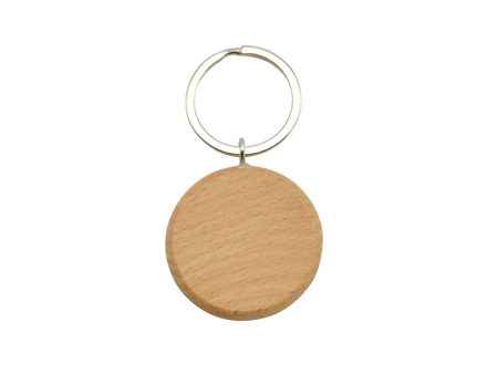 圆形木质钥匙扣（UV）