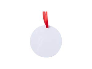 Sublimation Blank Metal Round Ornament (φ7.6cm)