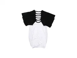Pijama Bebé Manga Larga Raglán Talla XXL (Negro,18-24M)