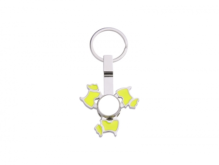 Llavero Spinner(Perro, Verde)