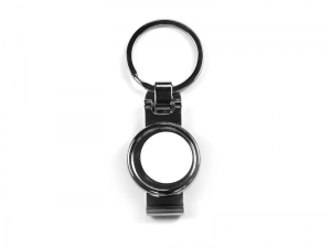 Sublimation Round Nail Clipper Shaped Key Ring
