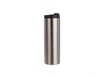 16oz/500ml Sublimation Stainless Steel Flask (Silver)