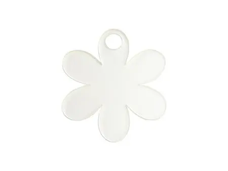 Sublimation Blanks Acrylic Name Tag for 40oz Stanley Tumbler (7.3*8.2*0.4cm,Sunflower Shape)