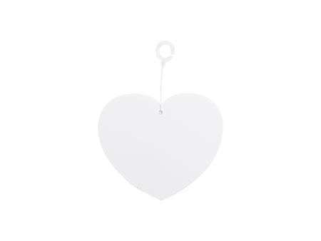 Adorno de sublimación  (Forma de corazón, 8.9*7.6cm)
