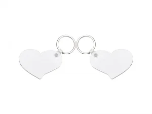 Sublimation Blanks Hardboard Key Ring (Lover Hearts)