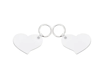 Sublimation Blanks Hardboard Key Ring (Lover Hearts)
