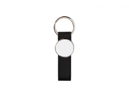 Sublimation Strip PU Key Chain(Round)