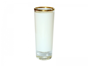 Sublimation 3oz Shot Glass Mug with Gold Rim