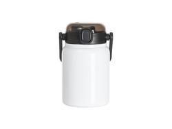 Tumbler Bocal Largo Inox 25oz/750ml com Tampa Portátil Preta (Branco)