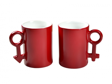 Sublimation 10oz Couple Color Changing Mug (Red)