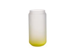 Sublimation 18oz/550ml Glass Mugs Gradient Lemon Yellow