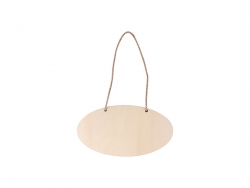 Sublimation Plywood Door Hanger (Oval, 14*26cm)