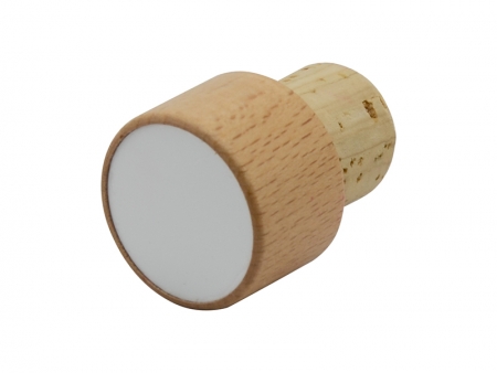 Sublimation Wooden Wine Bottle Stopper (Round)