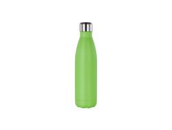 17oz/500ml Powder Coated Stainless Steel Cola Bottle (Green)
