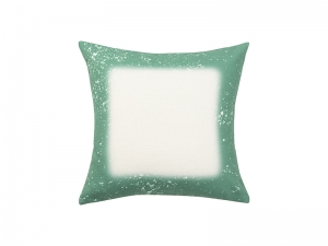 Sublimation Blanks Green Bleached Starry Linen Pillow Cover