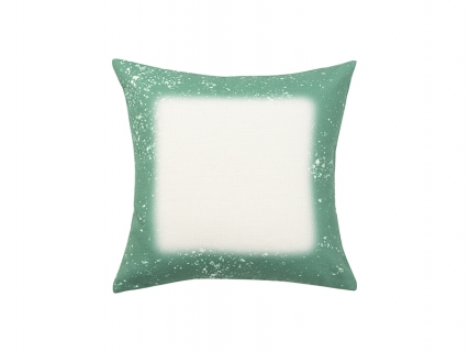 Sublimation Blanks Green Bleached Starry Linen Pillow Cover