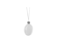 Sublimation Hanging Plastic Ornament (Round, φ7.5cm)