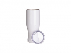 25oz/750ml Sublimation Stainless Steel Pilsner Style Tumbler (White)