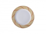 Sublimation 10&quot; Plate w/ Golden Pattern