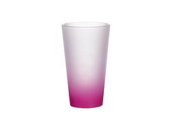 17oz Sublimation Glass Mug (Gradient Color   Rose Red)