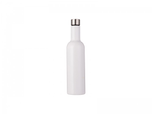 Sublimation 25oz/750ml Stainless Steel Wine Bottle (White)