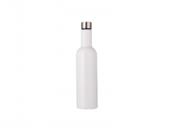 Sublimation 25oz/750ml Stainless Steel Wine Bottle (White)