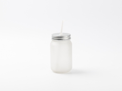 15oz/450ml Sublimation Blanks Mason Jar No Handle (Frosted)