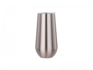 Sublimation 6oz/160ml Stainless Steel Stemless Champagne Cup (Silver)