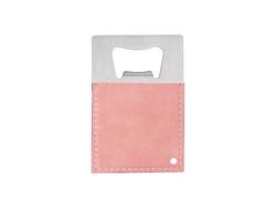 Abridor Garrafa Inox Couro PU (Cor-de-Rosa, 8.5*5.5cm)