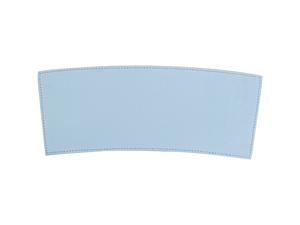 Engraving Blanks Laserable Leather Sleeve for Tumbler(Light Blue /Black,27.5*25*10cm)