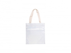 Bolsa Tote Brillante (34*37cm, Blanco)