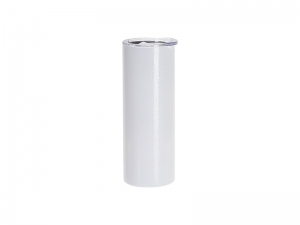 Sublimation Blanks 20oz/600ml Crackle Finish Stainless Steel Skinny Tumbler(White)