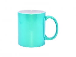 Mug 330 ml métallisés – vert clair Sublimation Transfert Thermique