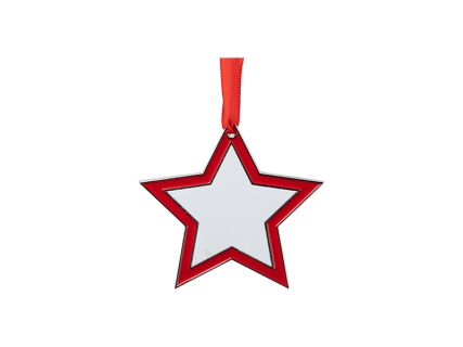 3” Sublimation Blank Star Metal Ornament