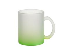 Sublimation 11oz Glass Mugs Gradient Green