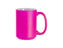 Caneca Fluorescente 15oz (Mate, Fúcsia)Quantidade mínima 1512uds