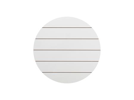 Cartel redondo de MDF con rayas (φ25.4*1.5cm)