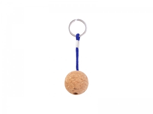 Engraving Blanks Cork Keychain w/ Magnet(Ball Shape)