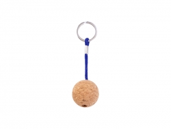 Engraving Blanks Cork Keychain w/ Magnet(Ball Shape)