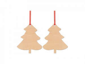 Sublimation Blanks Double-sided Plywood Ornament (Tree)